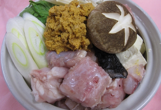ankou-nabe あんこう鍋一人前2,100円